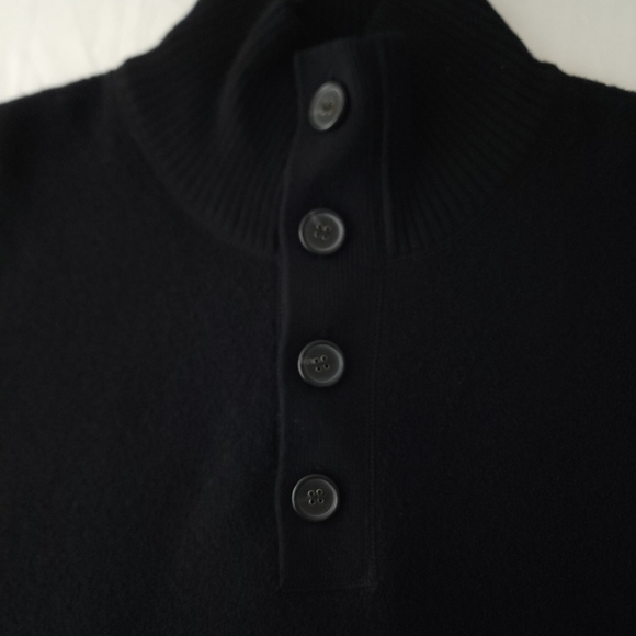 Jack Spade Wool Stand Collar Button Pullover Sweater - Picture 3 of 8